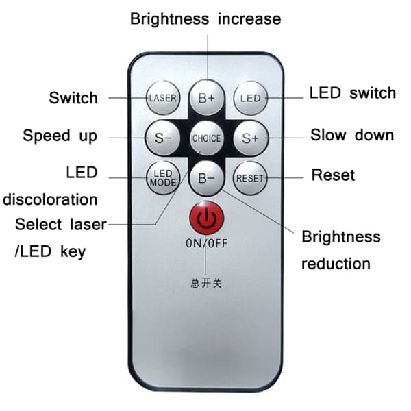 Laser Starry Sky Watermark Projection Light Small Stage Atmosphere Light (White)