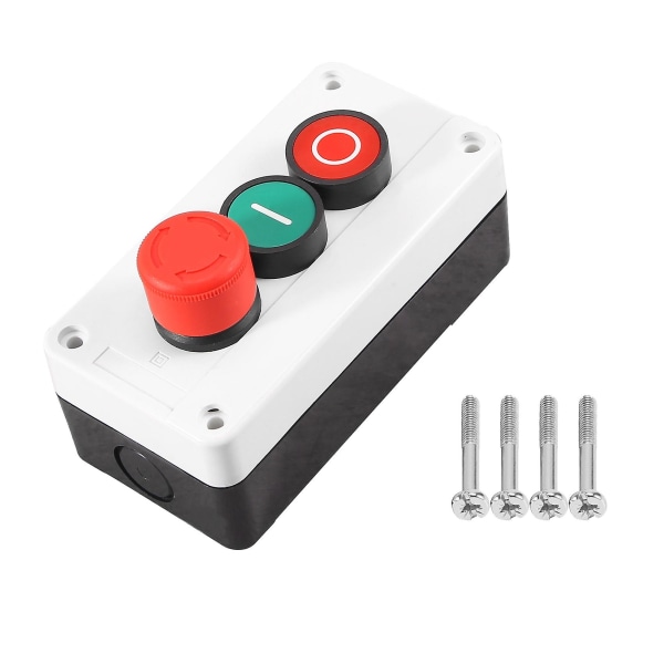 Nc Emergency Stop No Red Green Momentary Button Switch Station 600v 10a