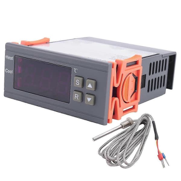 Digital temperaturregulator -99-400 grader PT100 M8 probe termoelement sensor indlejret termostat