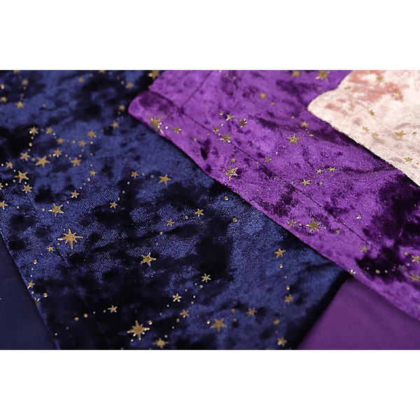 Alttarin Tarot-pöytäliina yhdellä pussukalla 69 * 69cm Tähdet kaikkialla taivaalla purple