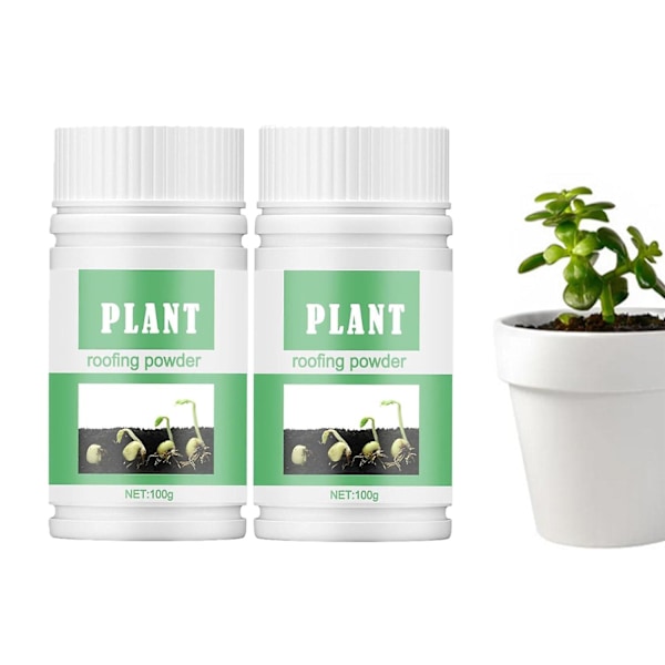 Rotpulver - Rotpulver for stiklinger Rask og enkel måte å klone planter fra stiklinger - Sterkere, sunnere røtter 2 Pcs