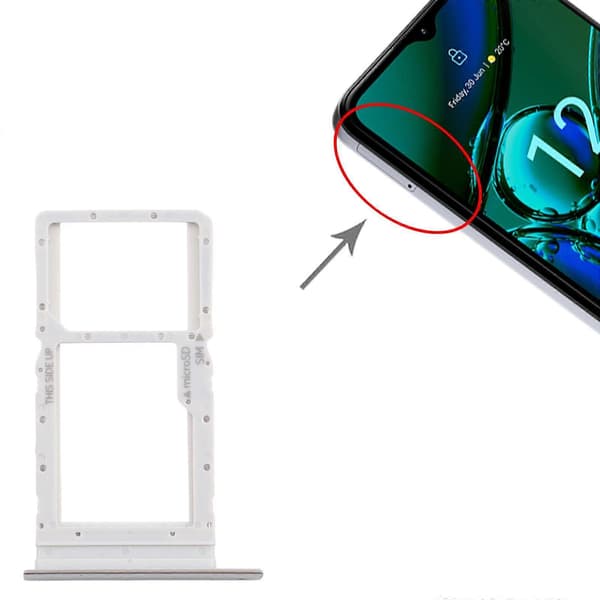 Nokia G42 alkuperäinen SIM + Micro SD -korttipaikka Silver