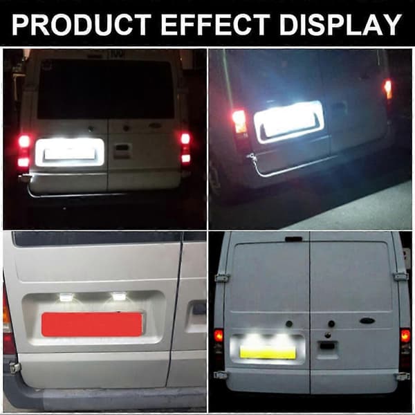 2 stk. LED-nummerpladelys til Transit MK6 MK7 2013