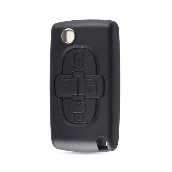 Erstatningsnøkkelskall Flip for Fiat Scudo Ulysse Passform Lancia Phedra Hu83/va2 Blad Ce0523 Ce0536 2/3/4 Knapper Fob Etui 4 Buttons VA2 CE0523