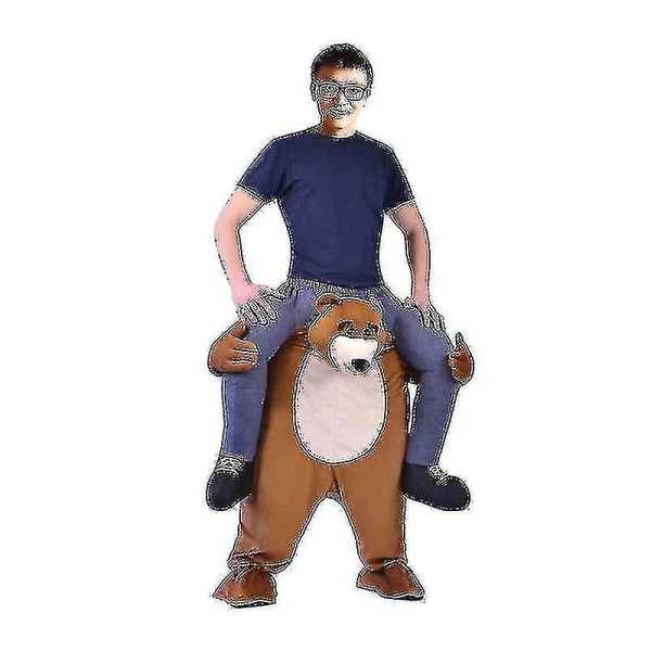 Rolig Unisex Kostym för Fest och Scenframträdanden med Fyllbara Ben Penguin