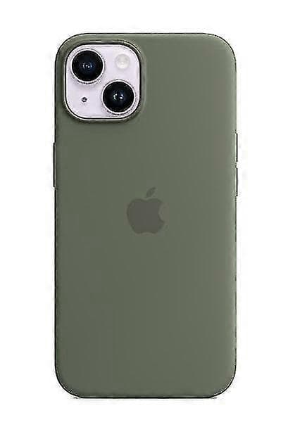 Silikone Telefon Cover Kompatibelt Med Iphone 14 Olive