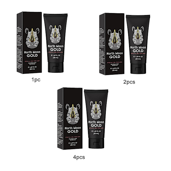 Miehille tarkoitettu erityinen geeli, lisää kokoa, pidempi, kovempi, paksumpi, pitkäkestoinen 50 ml 4pcs