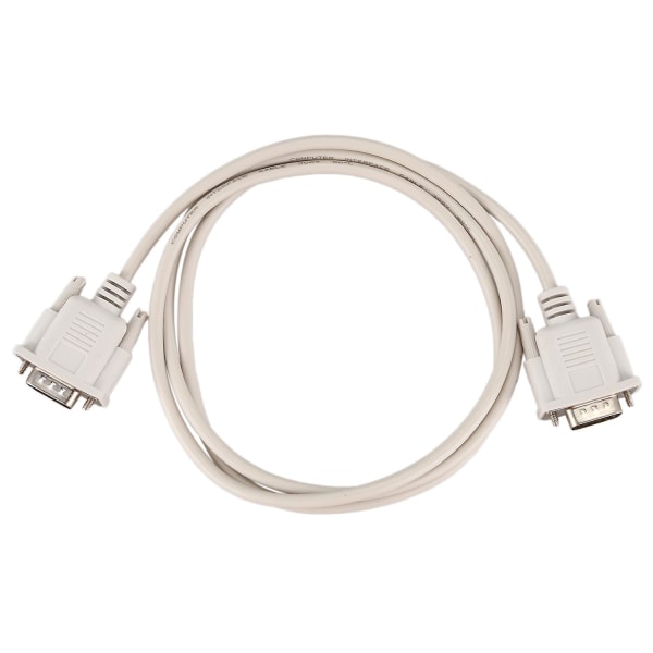 1,4m RS232 DB9 9-pin hann til VGA video 15-pin hann adapter lys grå