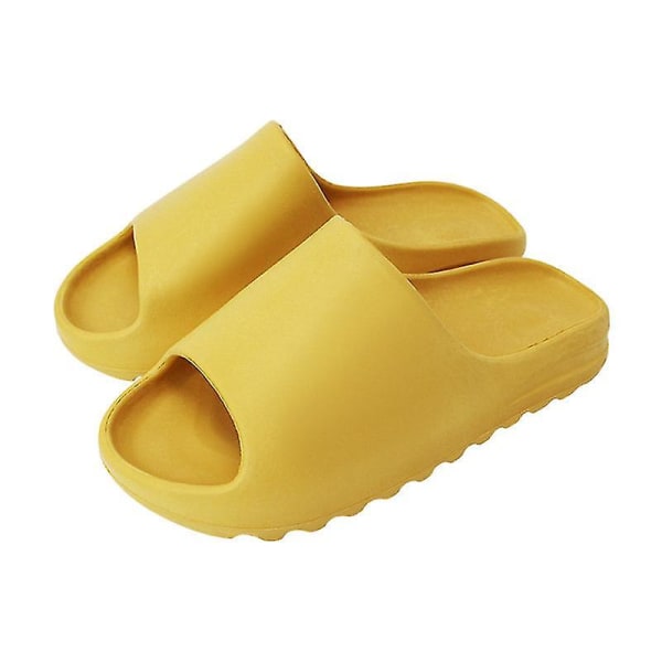 Slides Slippers Plattform Strandsandaler Unisex tøfler Yellow 37-38