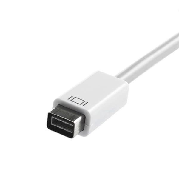 Mini DVI - VGA -sovitin Mini-DVI - VGA-naarasmonitorin videoadapterikaapeli Apple MacBookille White