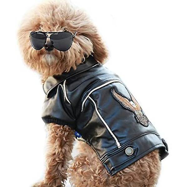 Læderjakke til Hund i PU-Læder XL