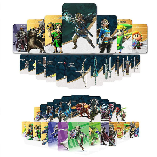 38 stk/sæt Tears Of The Kingdom Nfc Amiibo Cards, The Legend Of Zelda Breath Of The Wild Linkage Card