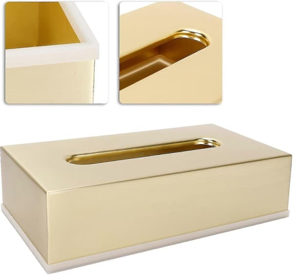 Näsduksdispenser, Guld rektangulär låda BAOBao