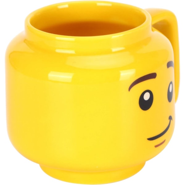 Söt keramikkopp, Smile Baby Cup, vattenkopp vattenkopp, gul tecknad vattenmugg, 300 ml kaffemjölk temugg present till hemmakontoret