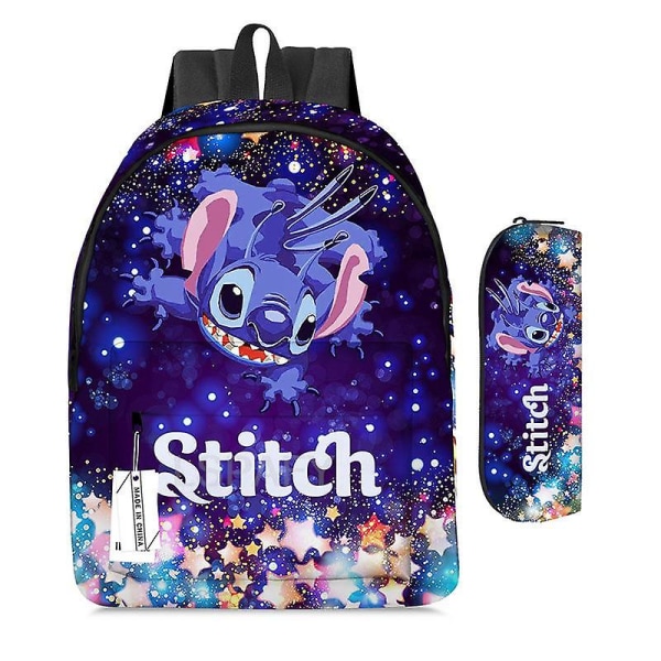 2 stk Lilo og Stitch Ryggsekk Tegneserie Søt Trykt Barn Skolevesker Lett Gutter Jenter Stitch Mochilas Sac A Dos Enfant