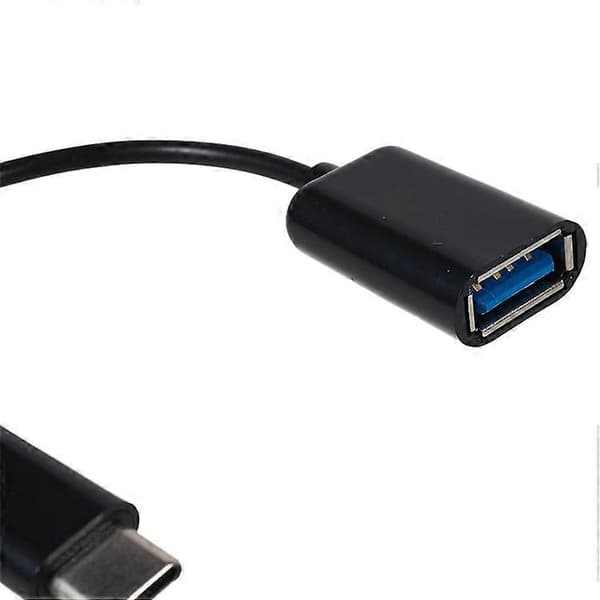 USB 3.1 Type-C Hann til USB 2.0 A Hunn OTG-kabel Black