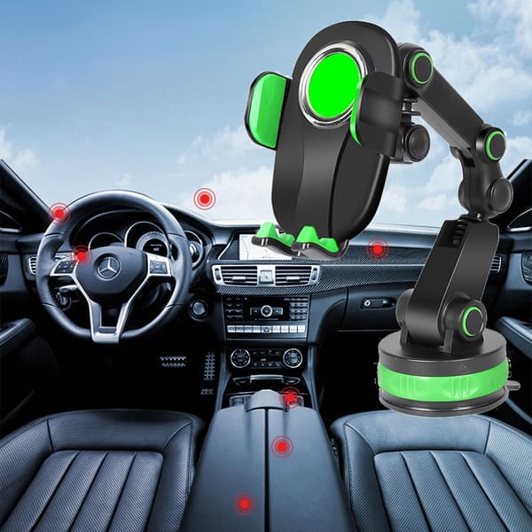 Mobile Phone Holder Car Center Console Stack Holder Suction Cup Support Clamp Mount Hands-free