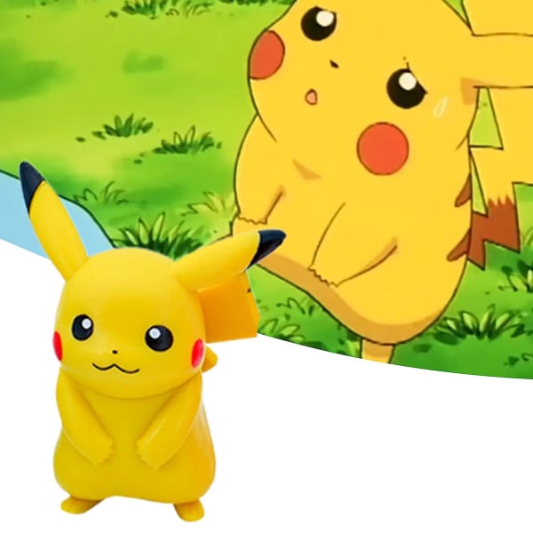 6st Pokemons figur Supersöt samlarobjekt Mini Pikachus Squirtle Bulbasaur Psyduck Charmander Jigglypuff Figurmodell Leksak