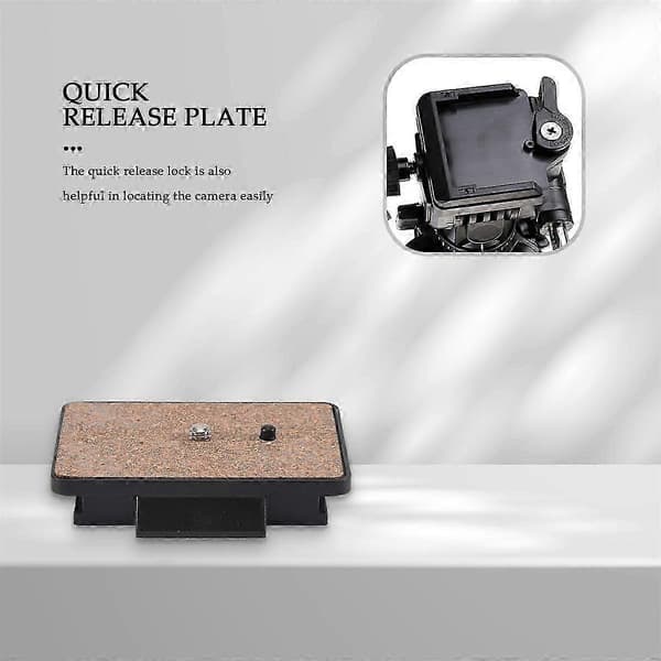 XCSOURCE Ny Quick Release Plade til Velbon QB-6RL PH-368 PH-268R /288R VCT-870RM DC70 black