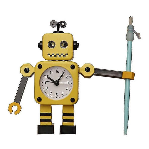 Herätyskello lapsille, robottiherätyskello, analogiset herätyskellot lapsille Blue