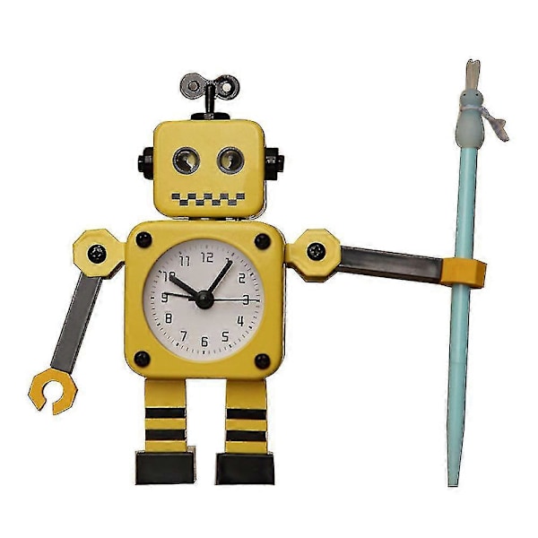 Väckarklocka för barn, robotväckarklocka barn analog väckarklocka Blue