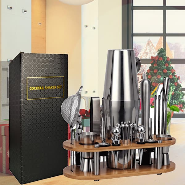 Bartender Kit - Det perfekte hjemmebartender sæt og martini shaker til den perfekte bartending oplevelse - Sjov gave