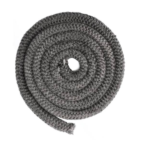 1 Rulle Vedspis Tätningsremsa Högtemperaturbeständig Säker Rökfri Tätningsrep För Eldstäder 10 mm