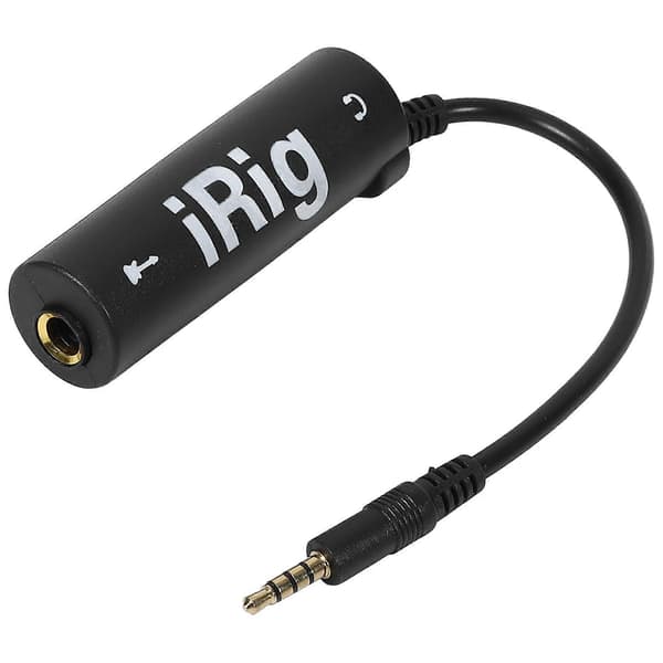 IRig Guitar Interface Converter Erstatningsguitar til telefon / til iPad Ny black
