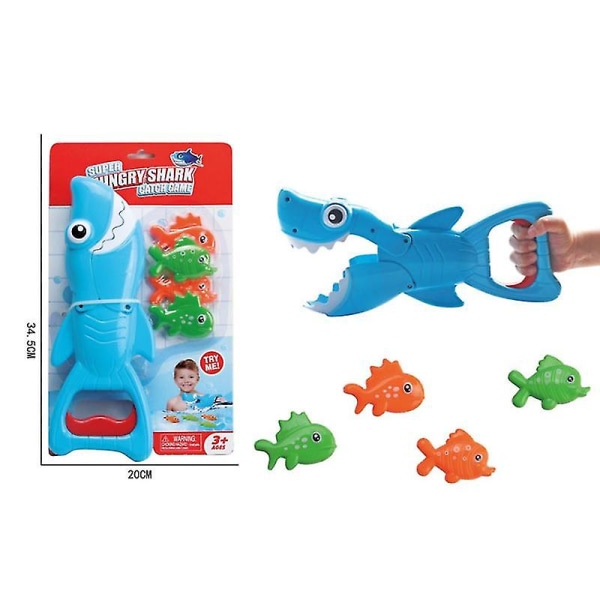 Babybadelegetøj, Hungry Shark Legetøj med små fisk, Shark Water Game, Shark Shark Legetøj