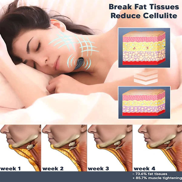 Sovande V-face Skönhetsapparat, V-linje Lyftande Apparat, Dubbelhaka Reducerare, V-face Formande Massager för Kvinnor och Män 1Pcs