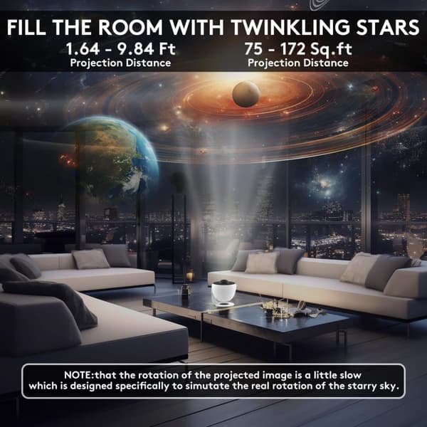 Projector - 13-in-1 Projector - with 360° Rotation - Starry Sky Projector