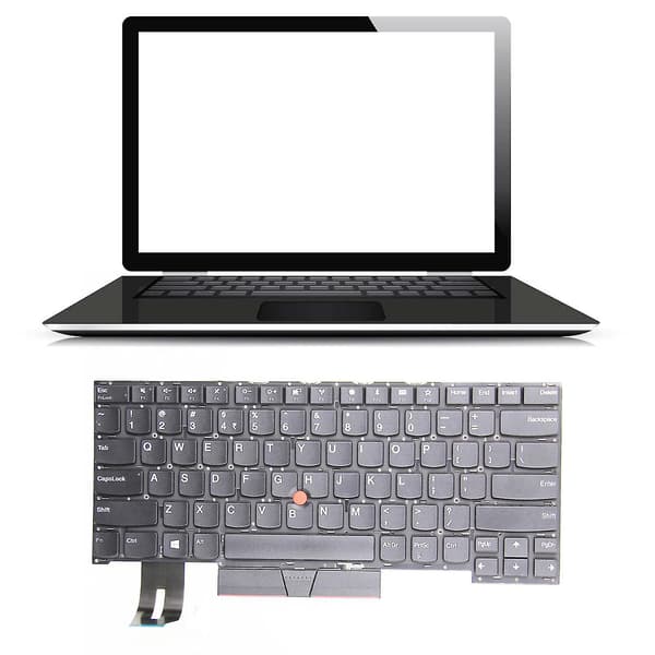 Engelsk erstatningstastatur til Thinkpad T490s T495s bærbar computer