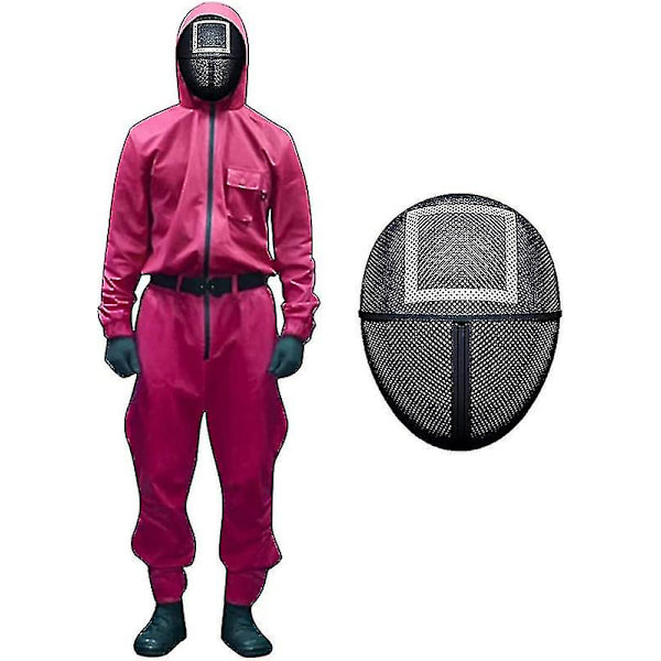 Kostymfest Karneval En-delad Mask Fyra-delad Dräkt   U Square XL
