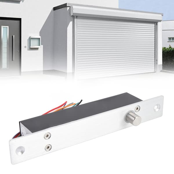 Electric Drop Bolt Lock 12V NC Mode Electronic Security Lock Electric Mortise Lock with Time Delay for Door Access Control