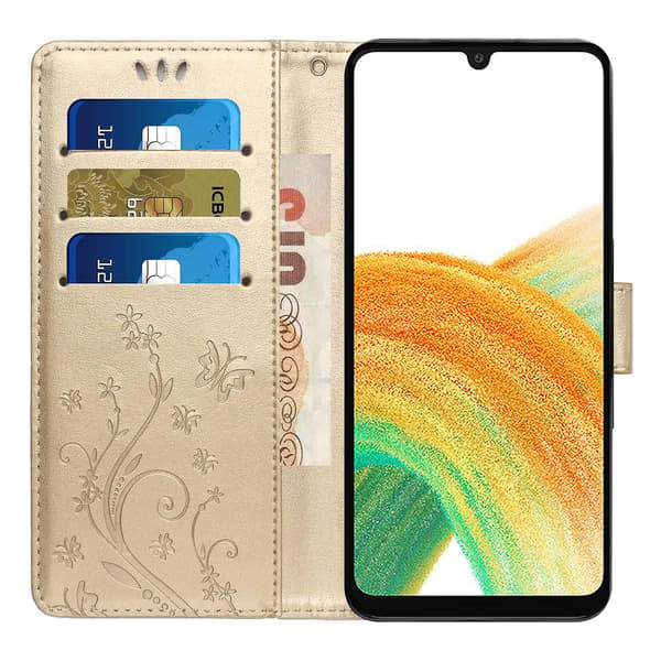Kompatibel med Samsung Galaxy A25 5G Case Imprint Wallet PU Læder Etui null null none
