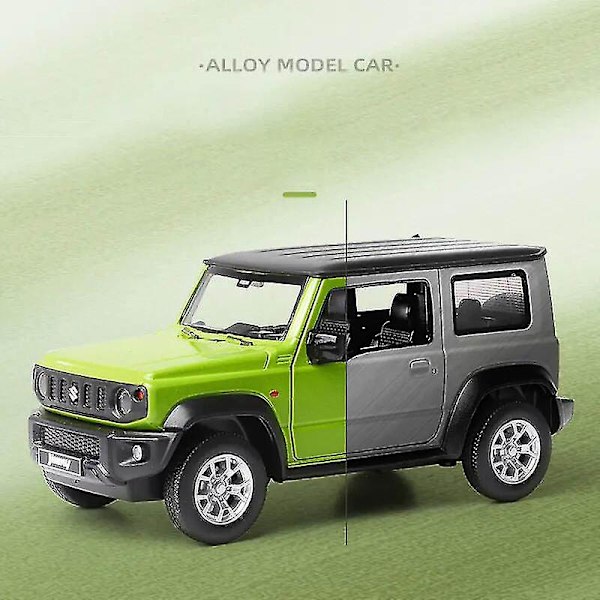 Uusi 1:26 Suzuki Jimny Suv Valettu &amp; Leikkimetallinen Maastoauto Malli Simuloitu Ääni Valo Lasten Leikki Joululahja green