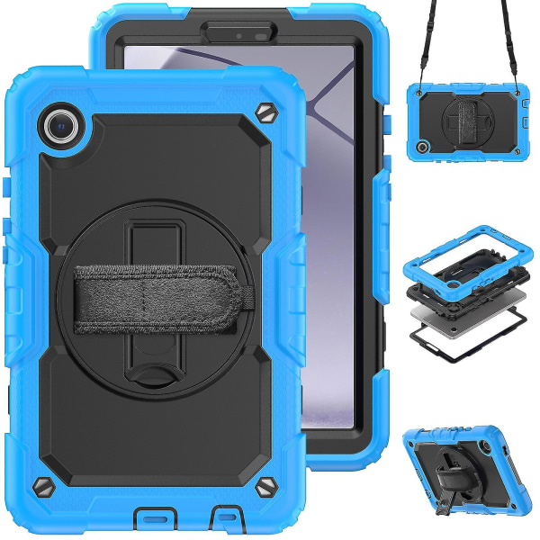 Case som är kompatibelt med Samsung Galaxy Tab A9 Light Blue
