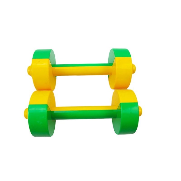 Børn Håndvægte Børn Håndvægte Legetøj til morgenøvelser Vægte Fitness Hjemmetræning Yellow-Green
