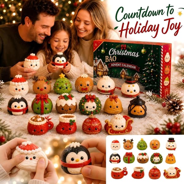 Adventskalender 2026 Jul-Squishies Fidget-leker, 24 dagers nedtelling