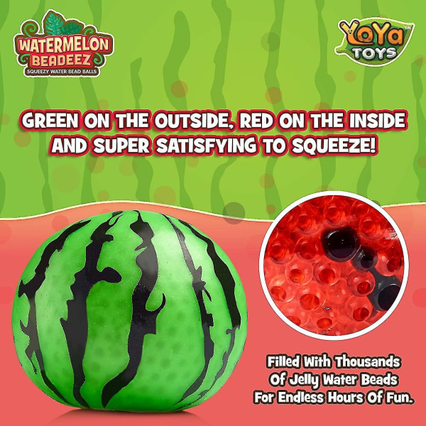 Vattenmelon stress relief - ångestlindring som klämmer squishy bollar för barn och vuxna