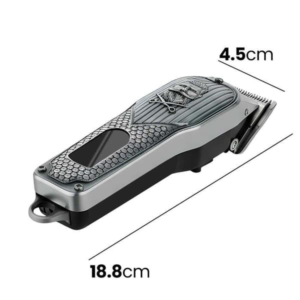 Leikkuri - AVIZAR - 337 Motiv Sakset ja Parta - Langaton - 2000mAh - LED-näyttö Grå