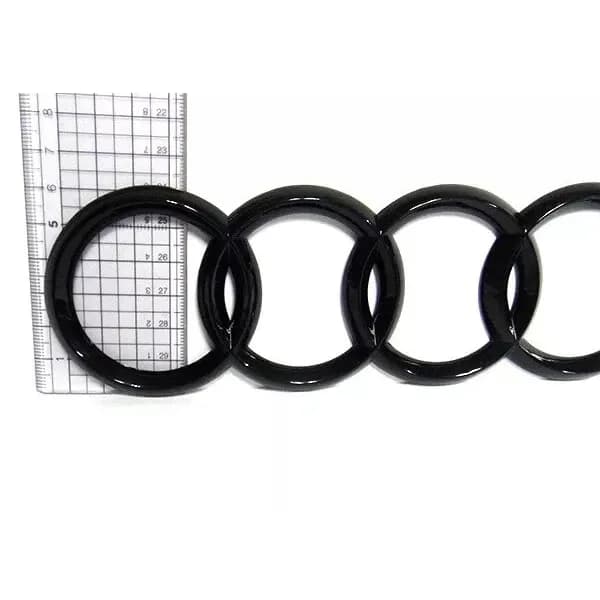 Sort Blank Bagklap Bagagerum Ring Badge Emblem til Audi A3 A4 S4 A5 A6 S 192x62mm