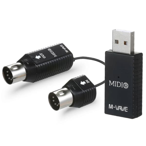 M-VAVE MS1 Mini langaton lähetysjärjestelmä MIDI langaton sovitin Plug and Play -tuki