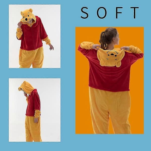 Cosusket Tettsittende Unisex Pyjamas Pooh 95cm
