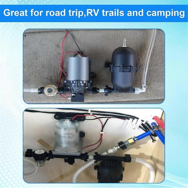 4-pack Barb Vinkel och Rak Sviveladapter RV Vattenpump As Shown