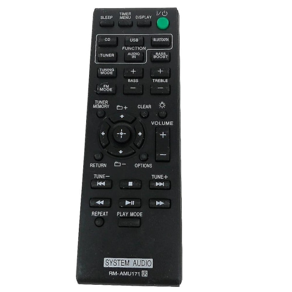 Erstatning Rm-amu171 for Sony System Audio Fjernkontroll Cmt-sbt100 Hcd-sbt100 Cmt-sbt100b Hcd-sbt