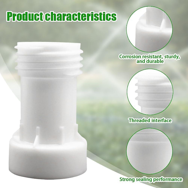 IBC Tank Tilbehør, IBC Adapter S60 x 6 Forlængerprop 60mm Ventil Tank 1000L Plastik Lige Grov Gevind S60 x 6 C Tilbehør