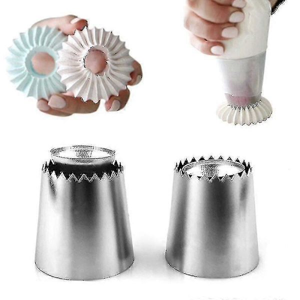 Naiwang 2pcs Sultan Icing Nozzle Cake Decorating Tools