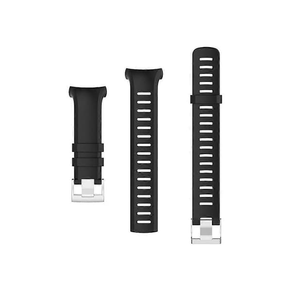 Älykellon silikoninen ranneke Suunto D6i -kelloon Black