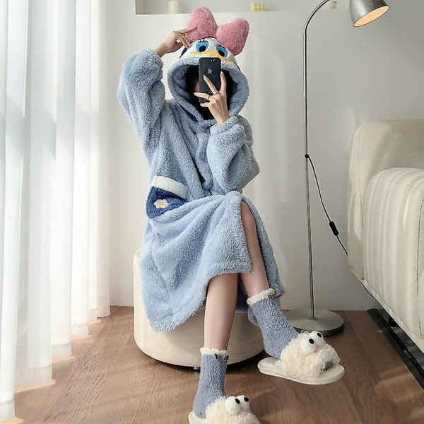 2024-2022 Winter Kawaii Sanrio Pyjamas Animaatio Kuromi Cinnamoroll My Melody Facecloth Pehmo lämmin ja mukava set L 163-168CM 12